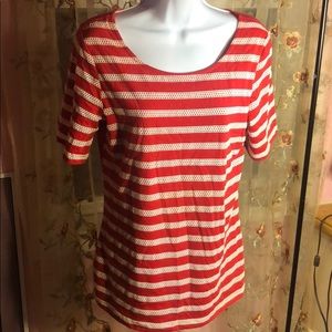 Striped red and White Stag shirt